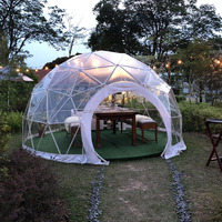 Tienda Domo Geodésico Tipo Iglú de 4m Pequeña y Transparente para Restaurante