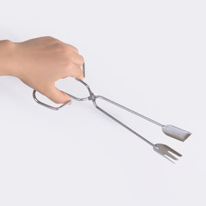 <span class=keywords><strong>Pince</strong></span> à aliments de cuisson, <span class=keywords><strong>pince</strong></span> à <span class=keywords><strong>ciseaux</strong></span> à pain pour <span class=keywords><strong>barbecue</strong></span>, outils en acier inoxydable, robot culinaire en métal, ensemble de bols à noix de coco pour <span class=keywords><strong>barbecue</strong></span>, 2 par kit - Product Image 6