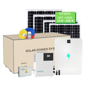 Produkte für erneuerbare Energien 5kW 10kW 15kW Hybrid On Grid Solar panel Komplett set