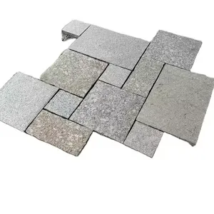 Losa de pavimentación de granito de roca de Río Negro grueso Producto de granito Premium