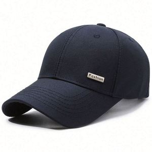 Mens Spring Autumn Sun protection Sports <b>Cap</b> Small Iron Label Simple Atmospheric Dome <b>Plain</b> Baseball <b>Cap</b> - Product Image 4