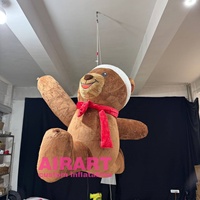 Ours en peluche gonflable de vente chaude pour la Saint-Valentin pour la décoration d'événement, ours en peluche pour la décoration d'événement