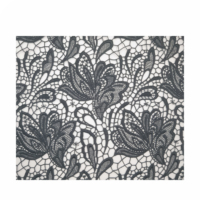 Tissu de dentelle brodée hydrosoluble à motifs floraux pour robe de mariée, robe de cérémonie, vêtements de mode RTW, fournisseur