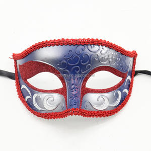 Vinice Masker bulu plastik emas 4 Juli tema bendera Amerika untuk pesta kostum karnaval Halloween Venesia - Product Image 4