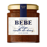 Mermelada de Higos Negros BEBE 280G España, Hecha con Cuidado con Azúcar de Caña, Sin Gluten