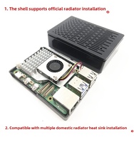 Grosir Raspberry Pi 5 Model B Box Shell Cover Case kompatibel dengan pendingin resmi