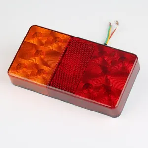 Luz trasera rectangular con LED, fabricante profesional, PC de plástico