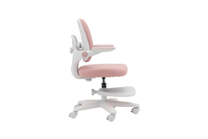 Siège rehausseur enfant blanc à double dossier, pliable, <span class=keywords><strong>pivotant</strong></span>, en plastique, avec accoudoirs double couche et repose-pieds fixe - Product Image 3