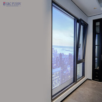 Ventanas Abatibles de Aluminio Fuson, Modernas, Resistentes a Huracanes, con Certificación CE, Marco Delgado, Aislamiento Acústico, Gran Venta