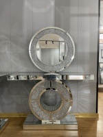 Meubles à miroir Table Console Tables basses pour salon Miroir mural pour la décoration intérieure Table Console avec miroir