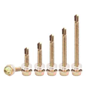 Vis à tête hexagonale externe à bride à riveter personnalisées, auto-taraudeuses et auto-perceuses, pour tôle <span class=keywords><strong>de</strong></span> <span class=keywords><strong>fer</strong></span>, acier, couleur - Product Image 5