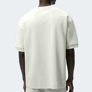 Camiseta Casual de Cuello Redondo de Algodón Grueso, Camisetas Holgadas con Logotipo Personalizado, Camisetas Extra Grandes de Alta Calidad para Hombre - Product Image 3