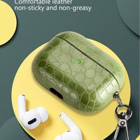 Étui de luxe en cuir PU pour AirPods 5, housse de protection intégrale avec porte-clés, étui de protection pour écouteurs pour AirPods 4/3/2/1 Pro 3/2/1