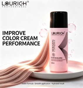LOURICH 120ml Crème Oxydante Développeur de Couleur Capillaire Douce <span class=keywords><strong>Mini</strong></span> Peroxyde Teinture Capillaire Développeur Assorti Vente en Gros Salon Marque Privée - Product Image 2