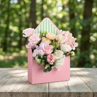 En gros : Pochettes pliables en forme d'enveloppe pour fleurs - Emballage portable en papier kraft avec doublure en éponge pour arrangements floraux