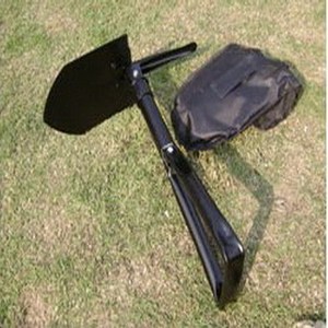 Pala Multifunción con Hoja de 13 1/2 Pulgadas, Mango Metálico Plegable con Agarre en D, Negra, Grado Industrial, para Uso en Exteriores, Camping y Automóvil - Product Image 3
