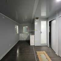Maison conteneur contemporaine extensible de 40 pieds, unité de logement modulaire préfabriquée à 3 chambres, structure en acier pliable, cuisine et salle de bain