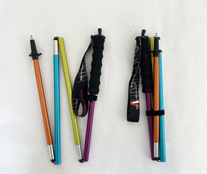 <span class=keywords><strong>Bastones</strong></span> nórdicos plegables ajustables de aluminio personalizados 7075 <span class=keywords><strong>bastones</strong></span> plegables para mochileros senderismo trekking - Product Image 2