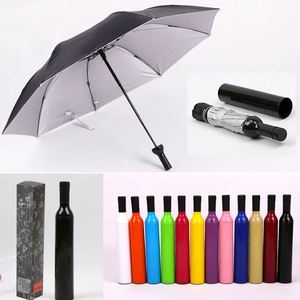 Paraguas Plegable de 3 Secciones con Diseño de Botella de Vino, Personalizado con Impresión QM, para Publicidad, Regalos Empresariales, Promociones, Viajes, para Lluvia y Sol - Product Image 6