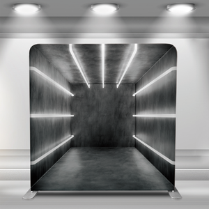 Funda de almohada de tela de tensión portátil personalizada, soporte de pared, Fondo de cabina de fotos negro con marco de aluminio para exposiciones - Product Image 6