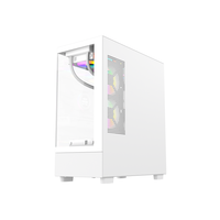 AntarcChill Custom Gaming PC Case ATX MATX Tempered Glass Mid Tower Support 360 Liquid Cooler PC Case Desktop Computer Cabinet