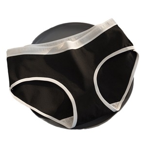 Ropa Interior de Algodón para Mujer, Color Negro, Blanco y Gris, Simple, Cómoda, Transpirable, Antibacteriana, de Cintura Media, para Uso Diario - Product Image 5