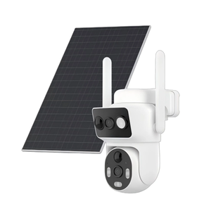 Cámara Solar Exterior de Doble Lente con Tarjeta SIM 4G, Visión Nocturna en Color PIR, Cámara de Seguridad Inalámbrica con Energía Solar y Batería - Product Image 1