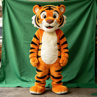 Costume de Mascotte Personnalisé Direct Usine, Costume de Personnage Tigre en Peluche Marchable, OEM ODM, pour Équipes Sportives et Événements