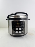 Cuisinière électrique multifonction intelligente en acier inoxydable 10-en-1 avec écran LED, pression réglable, capacité de 5,1 à 6,0 L, 1400 W