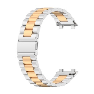 <span class=keywords><strong>Bracelet</strong></span> de remplacement en métal pour <span class=keywords><strong>montre</strong></span> <span class=keywords><strong>OPPO</strong></span> 2 42mm <span class=keywords><strong>46mm</strong></span> <span class=keywords><strong>bracelet</strong></span> de <span class=keywords><strong>montre</strong></span> en acier inoxydable à trois perles - Product Image 4