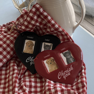 2025 thiết kế mới PVC photocard chủ Keychain hình trái tim chủ thẻ Keychain dễ thương khung ảnh Keychain - Product Image 6