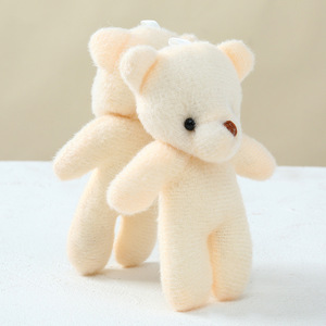Porte-clés pendentif pour sac à dos, adorable ours en peluche beige à tête volumineuse, modèle One Piece, pour anniversaire d'enfants - Product Image 3