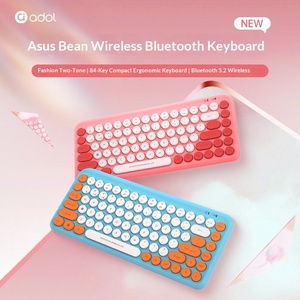 คีย์บอร์ดเกมมิ่ง<span class=keywords><strong>ไร้</strong></span><span class=keywords><strong>สาย</strong></span> Adol รุ่นใหม่ ดีไซน์ตามหลักสรีรศาสตร์ แบบไม่ใช้กลไก 84 ปุ่ม เงียบ สำหรับคอมพิวเตอร์ ไอแพด และแท็บเล็ต ใช้ในสำนักงาน - Product Image 2
