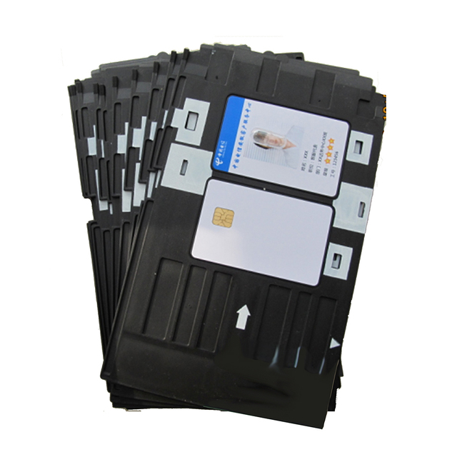 ABS PVC ID Card Tray Black ZHIZAIBIDE LH-EPT1 for Printers