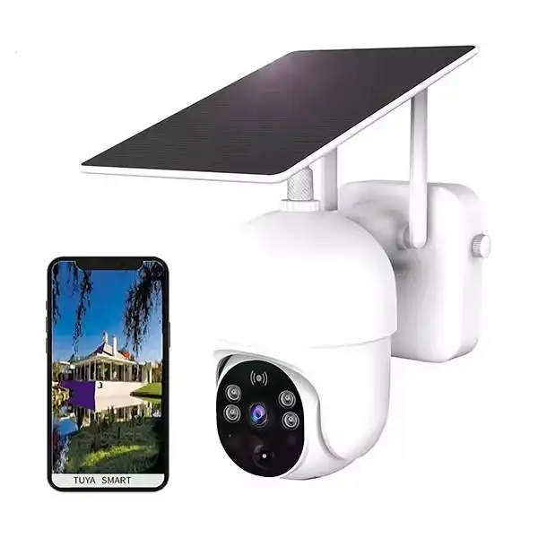 तुया स्मार्ट वाईफाई सोलर कैमरा आउटडोर पावर वॉटरप्रूफ ऐप कंट्रोल पीर मोशन डिटेक्ट सिक्योरिटी स्मार्ट कैमरा