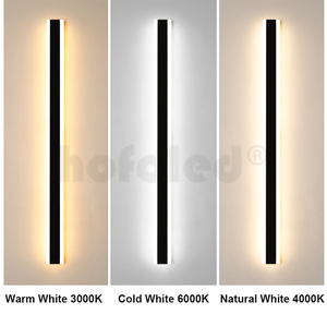 Tira larga de luces LED <span class=keywords><strong>modernas</strong></span> <span class=keywords><strong>para</strong></span> porche, Luz lineal IP65 <span class=keywords><strong>para</strong></span> Villa, candelabro de aluminio <span class=keywords><strong>para</strong></span> <span class=keywords><strong>exteriores</strong></span>, resistente al agua, luz negra <span class=keywords><strong>para</strong></span> jardín, lámpara de pared <span class=keywords><strong>para</strong></span> <span class=keywords><strong>exteriores</strong></span> - Product Image 4