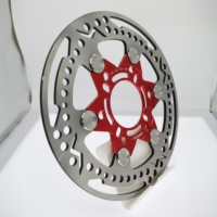 Fabricant OEM 220mm CNC T6061 T7075 alliage d'aluminium anodisé couleur moto frein à disque frein avant plaquettes de rotor pièces