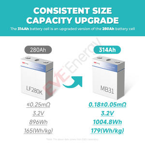 EVE MB31太阳能电池Lifepo4 8000循环<span class=keywords><strong>3</strong></span>.2V 280Ah 314Ah Lifepo4电池Lifepo4电力系统电池 - Product Image 2