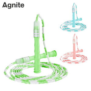 Agnite Jump Rope Adjustable Length For Kids Exercise Fitness Training Green Blue Pink Colors - Product Image 1