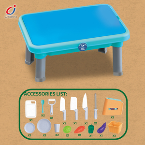 Ensemble de <span class=keywords><strong>cuisine</strong></span> d'imitation pour enfants Chengji, jouets éducatifs pour bébés filles, outils de découpe, accessoires de <span class=keywords><strong>cuisine</strong></span> et aliments - Product Image 2