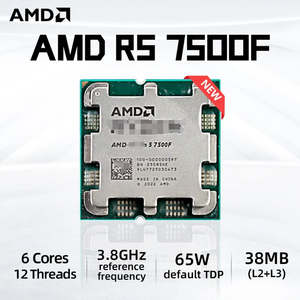 NUEVO CPU R5 7500F/7600X de 3.7GHz, 6 Núcleos, 12 Subprocesos, 10MB L2, 25MB, 65W TDP, DDR5 5200 RAM, Socket AM5 para Escritorio, R5 7500f 7600 7600x - Product Image 2