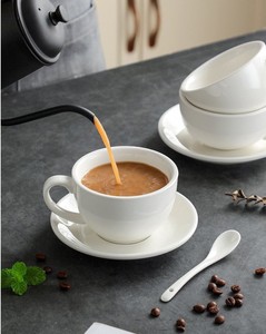 High Quality New Ceramic Glaze Solid Expresso Color Coffee and <b>Tea</b> Saucer <b>Sets</b> Elegant and Durable - Product Image 3