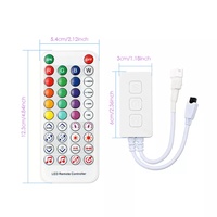 SP611E pour musique synchrone LED RGB Pixel Controller DC 5V-42V Adressable Strip Dimmer 3Key Button IR Remote Control