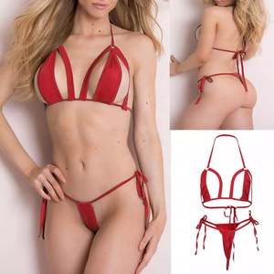 Lencería para el Día de San Valentín, Tanga Japonesa, Conjunto de Lencería Sexy con Tanga Abierta, Brasier y Tanga, Ropa Interior Sexy para Mujer - Product Image 2