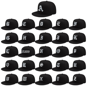 Gorra de Béisbol de Algodó<span class=keywords><strong>n</strong></span> 100% de 6 Paneles con Estampado de Patró<span class=keywords><strong>n</strong></span> de 26 Letras Personalizadas, Bordado 3D y Cierre de Hebilla Doble - Product Image 4