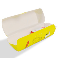 Emballage en papier personnalisé Sencai, plateau pour hot-dogs, boîte à emporter, boîte d'emballage alimentaire pour corn-dogs coréens