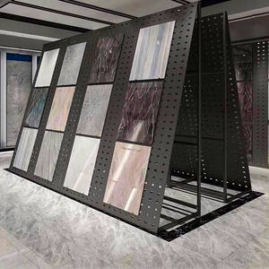 แผ่นไม้เจาะรูสำหรับติดตั้งข้ามพรมแดน แผ่นผนังแบบอิฐ แผ่นเพ็กบอร์ด แผ่นไม้เอียงขนาดใหญ่ ชั้นวางตัวอย่างพื้นไม้ - Product Image 4