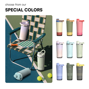 Botellas Portátiles <span class=keywords><strong>de</strong></span> Yoga Hong Ling, Botellas <span class=keywords><strong>de</strong></span> Acero Inoxidable <span class=keywords><strong>de</strong></span> Doble Pared con Tapa Mezcladora Integrada - Product Image 2