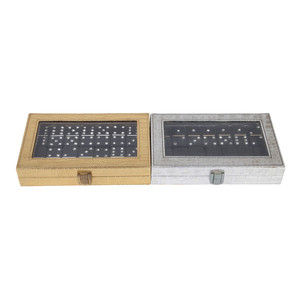 Caja de Almacenamiento Plegable para Juego de Dominó, de Madera y Cuero PU, Hecha a Mano, Resistente, para Interiores, de Lujo, al por Mayor - Product Image 4