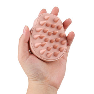 Logo personalizzato all'ingrosso Eco Friendly paglia di grano manuale Silicone massaggio del cuoio capelluto Shampoo per la cura dei capelli spazzole per cuoio capelluto - Product Image 6
